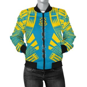 Bomber Jacket Tuvalu Polynesian Tattoo Flag - BN0110 Bomber Jacket