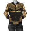 Bomber Jacket Vanuatu Polynesian Chief - Gold Version - Bn10 Bomber Jacket