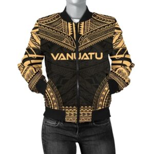 Bomber Jacket Vanuatu Polynesian Chief - Gold Version - Bn10 Bomber Jacket