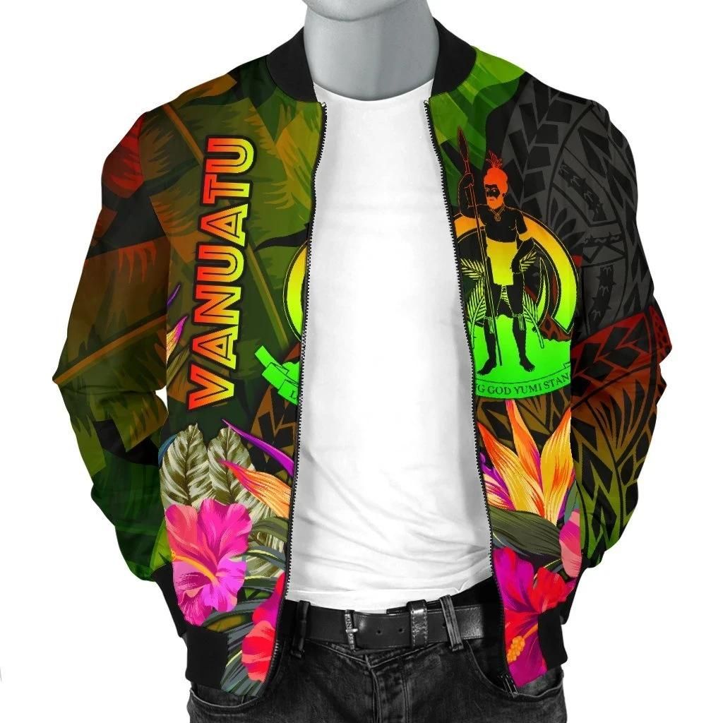 Bomber-Jacket-Vanuatu-Polynesian-Hibiscus-and-Banana-Leaves-BN15-Bomber-Jacket-2