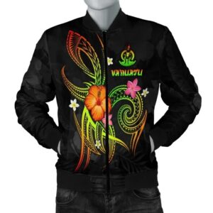 Bomber Jacket Vanuatu Polynesian - Legend of Vanuatu (Reggae) - BN15 Bomber Jacket