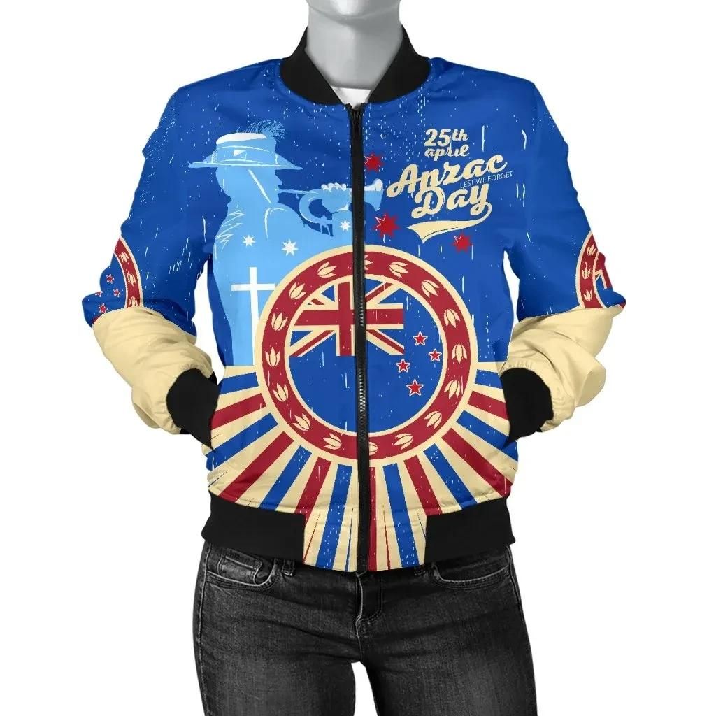 Bomber Jacket Vintage Style - Happy New Zealand Anzac Day A25 Bomber Jacket Bomber Jacket Vintage Style - Happy New Zealand Anzac Day A25 Bomber Jacket