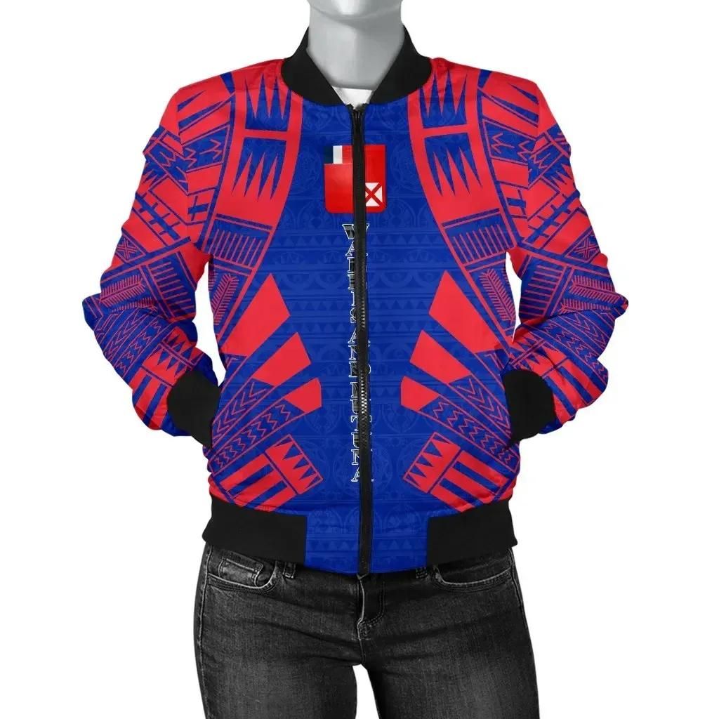 Bomber Jacket Wallis And Futuna Polynesian Tattoo Flag - BN0110 Bomber Jacket Bomber Jacket Wallis And Futuna Polynesian Tattoo Flag - BN0110 Bomber Jacket