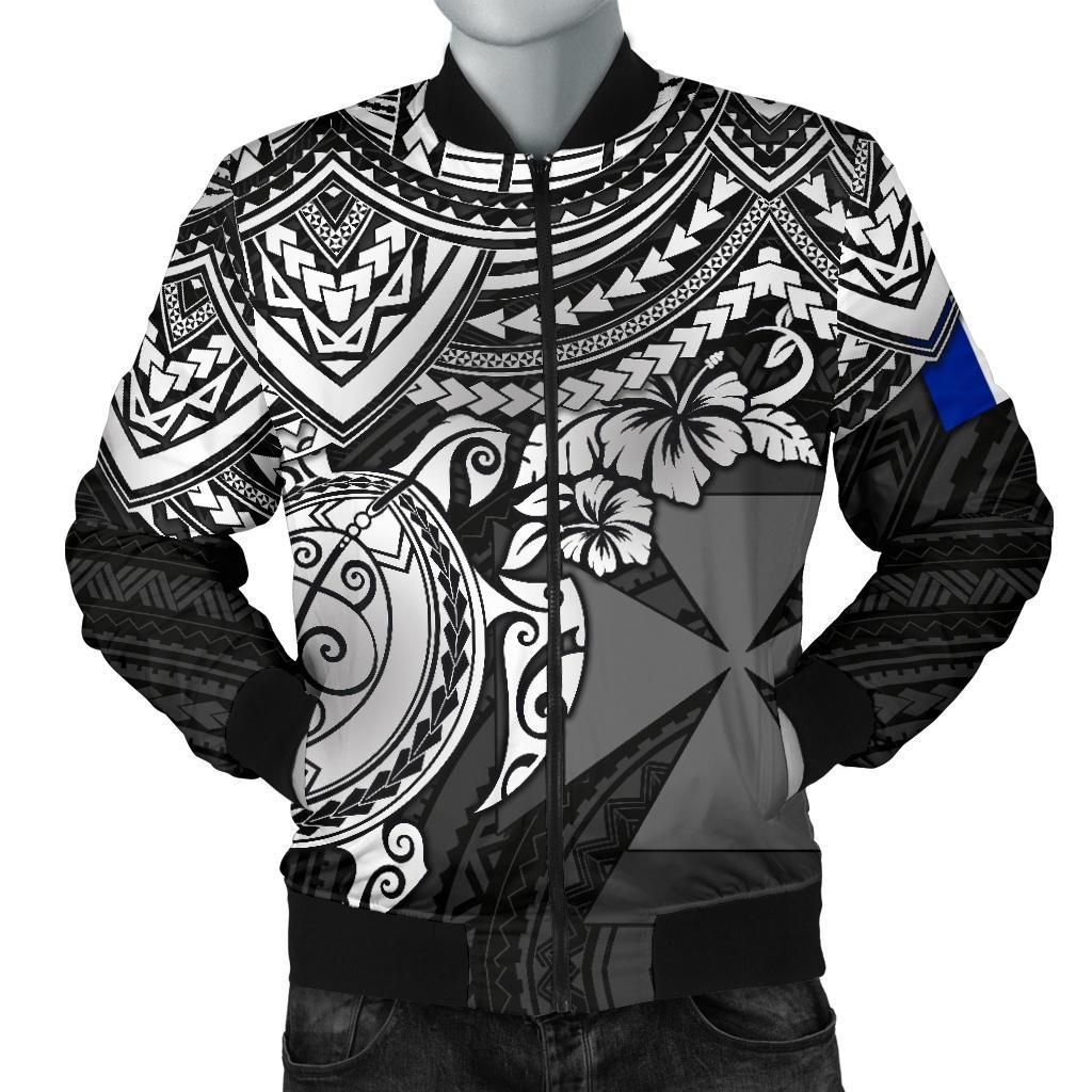 Bomber Jacket Wallis and Futuna Polynesian - White Turtle - BN1518 Bomber Jacket Bomber Jacket Wallis and Futuna Polynesian - White Turtle - BN1518 Bomber Jacket