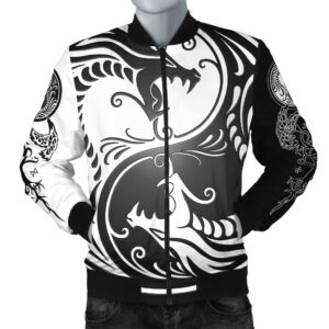 Bomber Jacket - Ying Yang Dragon A21 Bomber Jacket