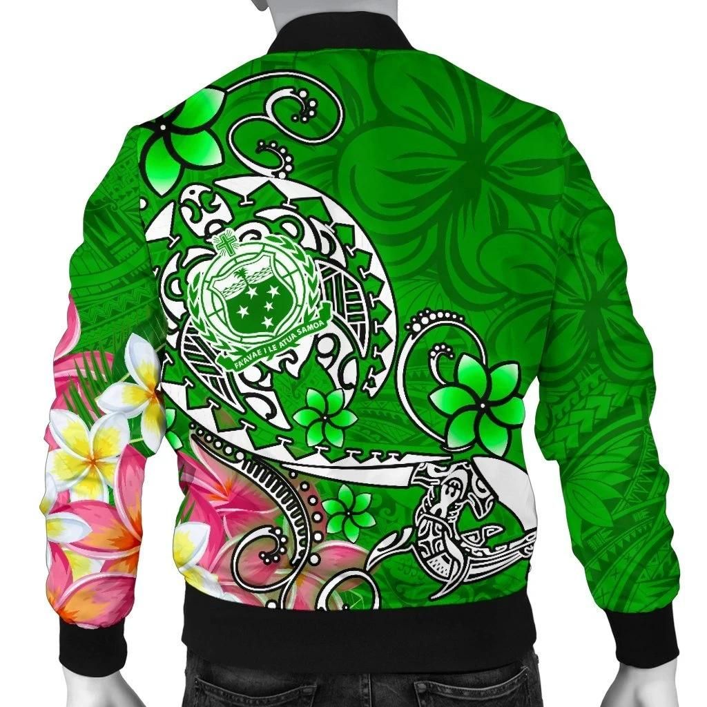 Bomber-Jacketamoa-Custom-Personalised-Turtle-Plumeria-Green-BN18-Bomber-Jacket-1