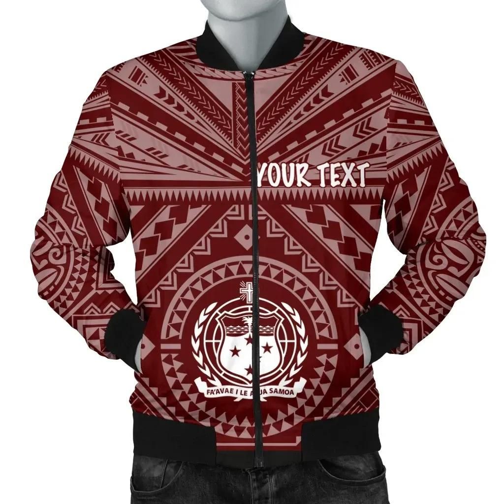 Bomber Jacketamoa Personalised - Samoa Seal In Polynesian Tattoo Style (Red) - BN25 Bomber Jacket Bomber Jacketamoa Personalised - Samoa Seal In Polynesian Tattoo Style (Red) - BN25 Bomber Jacket