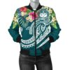 Bomber Jacketamoa Polynesian - Summer Plumeria - BN15 Bomber Jacket