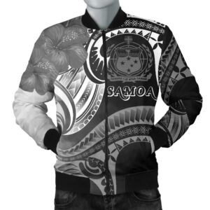 Bomber Jacketamoa - Samoa Seal Wave Style (Black) - BN18 Bomber Jacket