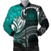 Bomber Jacketamoa - Samoa Seal Wave Style (Green) - BN18 Bomber Jacket