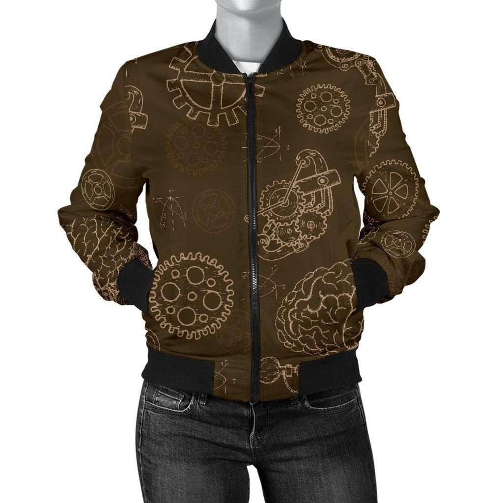 Brain-Thinking-Pattern-Print-Women-Casual-Bomber-Jacket-1