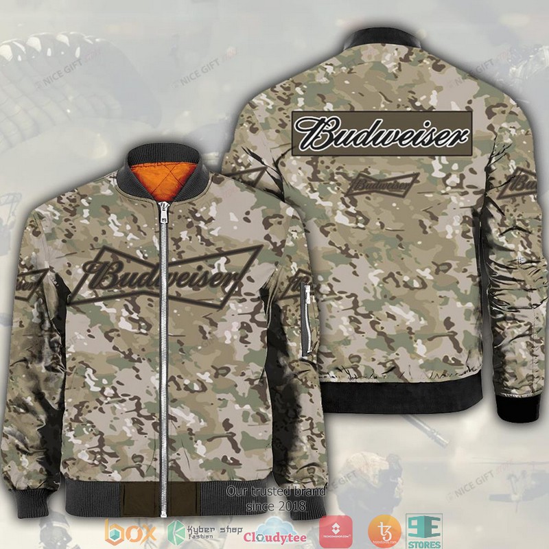 Budweiser Camouflage Bomber Jacket Budweiser Camouflage Bomber Jacket