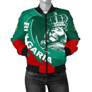 Bulgaria Lion Women's Bomber Jacket Bn10 Bomber Jacket