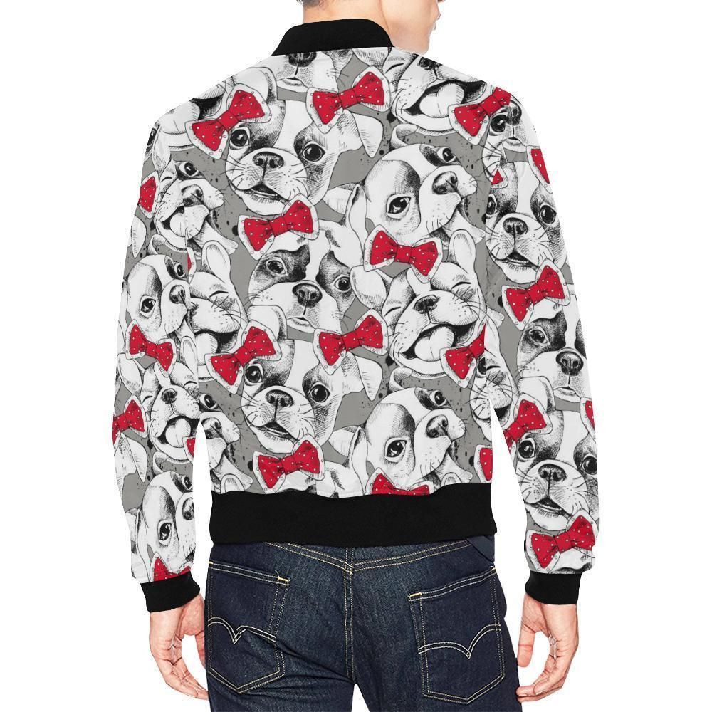 Bulldog-Tuxedo-Pattern-Print-Mens-Bomber-Jacket-2