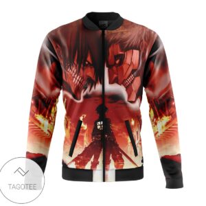 Burning Attack On Titan Casual Bomber Jacket