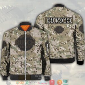 Busch Light Camouflage Bomber Jacket