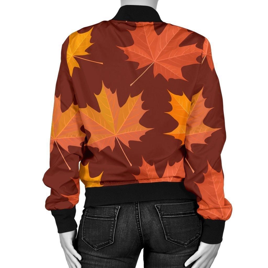 Canada-Print-Pattern-Women-Casual-Bomber-Jacket-2