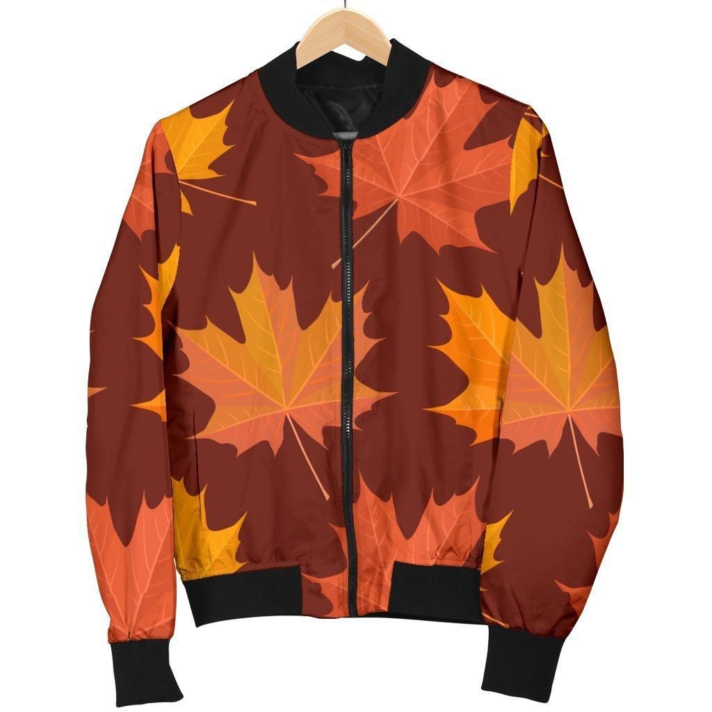 Canada Print Pattern Women Casual Bomber Jacket Canada Print Pattern Women Casual Bomber Jacket