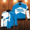 Carolina Panthers Punisher Skull Bomber Jacket