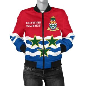 Cayman Islands Women Bomber Jacket Coat of Arms K4 Bomber Jacket