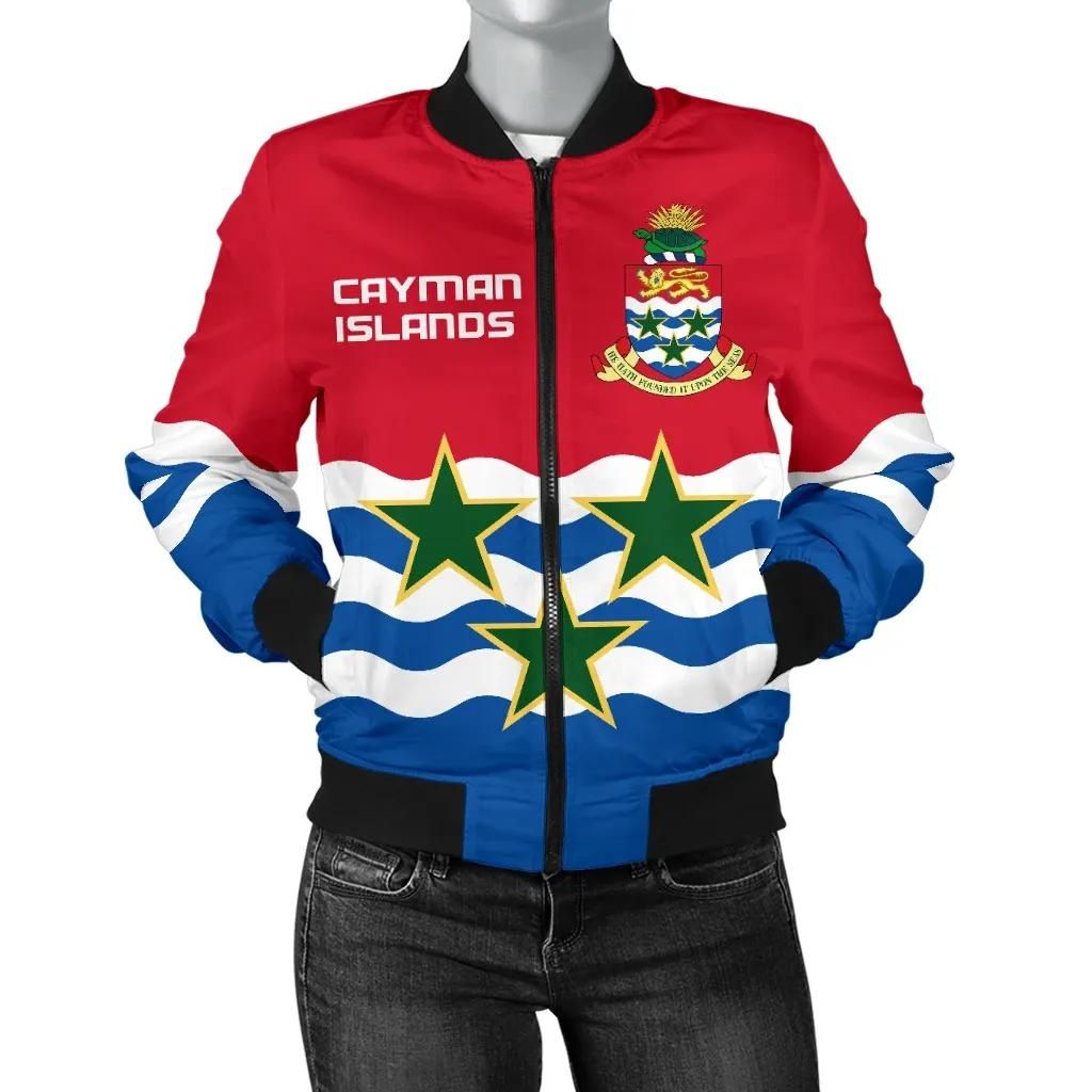 Cayman Islands Women Bomber Jacket Coat of Arms K4 Bomber Jacket Cayman Islands Women Bomber Jacket Coat of Arms K4 Bomber Jacket