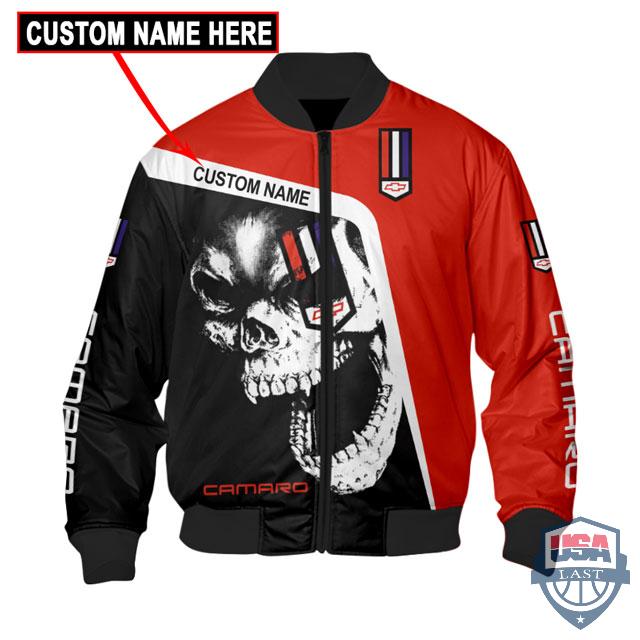 Chevrolet-Camaro-Skull-Custom-Name-Bomber-Jacket-1