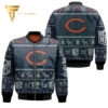 Chicago Bears Ugly Christmas Full Print Bomber Jacket