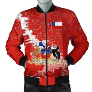 Chile Christmas Coat Of Arms Men Bomber Jacket  X Style J78 Bomber Jacket