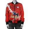 Chile Christmas Coat Of Arms Women Bomber Jacket X Style J78 Bomber Jacket