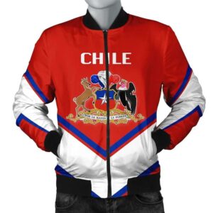 Chile Coat Of Arms Men Bomber Jacket Lucian Style J5W Bomber Jacket