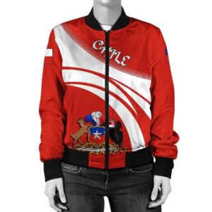 Chile Coat Of Arms  Women Bomber Jacket Cricket Bomber Jacket