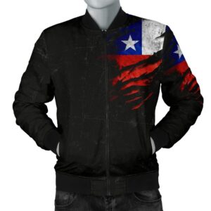 Chile in Me Men's Bomber Jacket - Special Grunge Style A7 Bomber Jacket