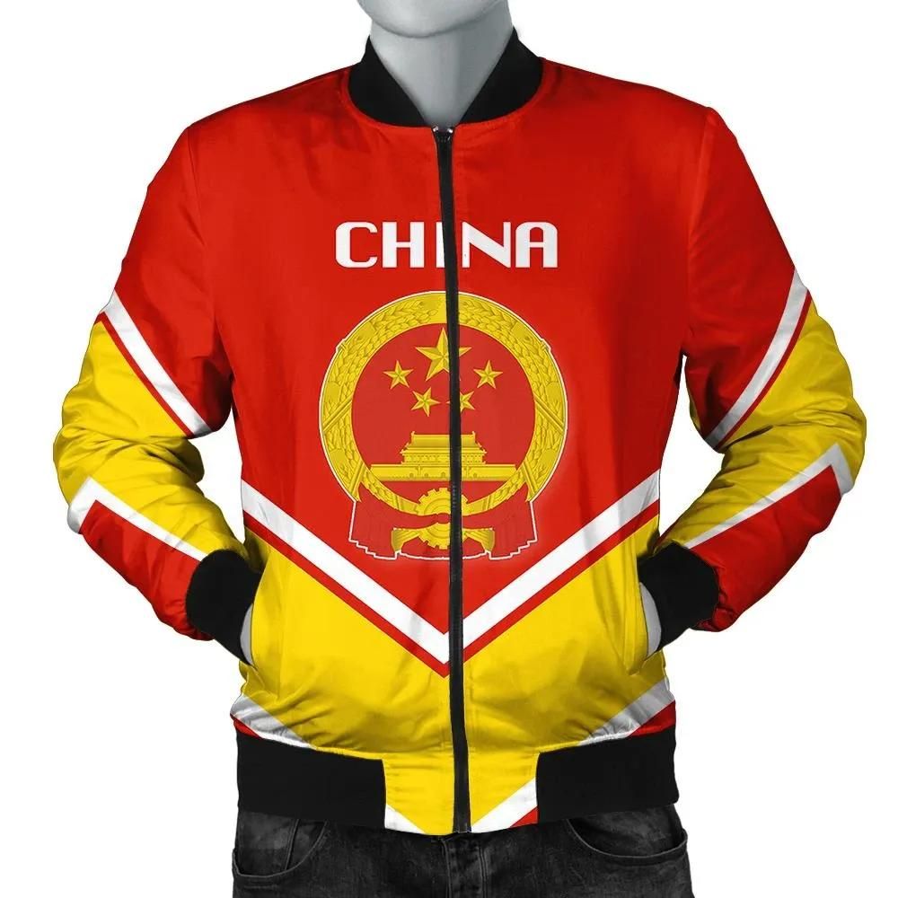 China Coat Of Arms Men Bomber Jacket Lucian Style J5W Bomber Jacket China Coat Of Arms Men Bomber Jacket Lucian Style J5W Bomber Jacket