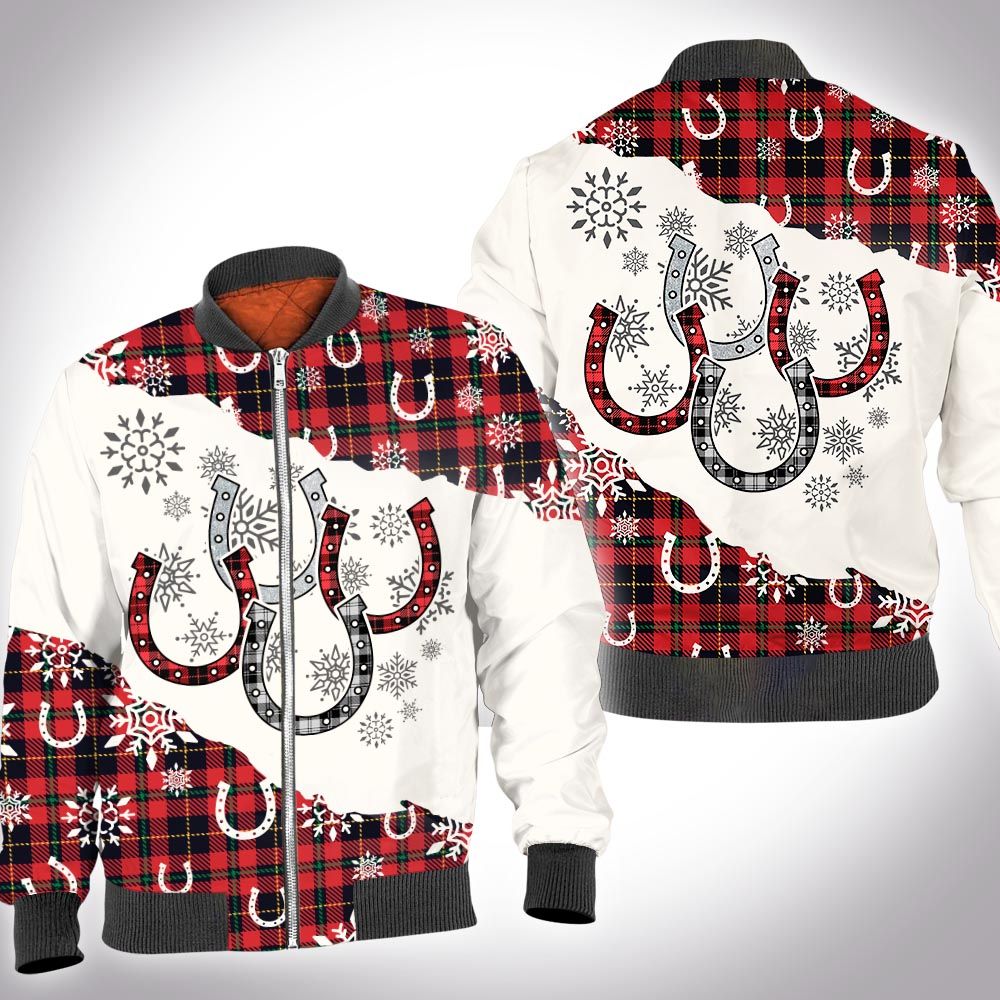Christmas tartan horse 3D All Over Printed Shirt Christmas tartan horse 3D All Over Printed Shirt