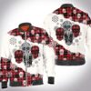 Christmas tartan skull 3D All Over Printed Shirt