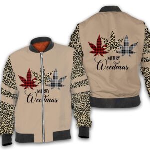 Christmas weed leopard 3D All Over Printed Shirt