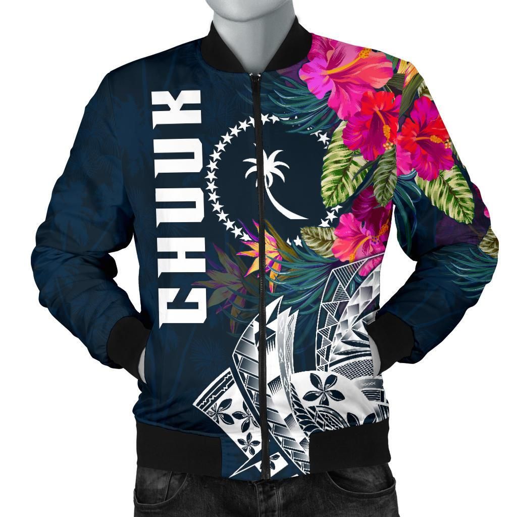 Chuuk Men's Bomber Jacket - Chuuk Summer Vibes - BN15 Bomber Jacket Chuuk Men's Bomber Jacket - Chuuk Summer Vibes - BN15 Bomber Jacket