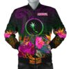 Chuuk Men's Bomber Jacket - Summer Hibiscus - BN15 Bomber Jacket