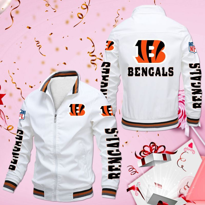Cincinnati Bengals 3D Bomber Jacket Cincinnati Bengals 3D Bomber Jacket