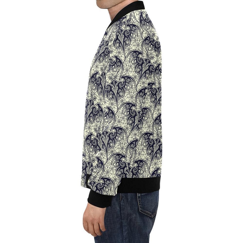Cobweb-Halloween-Bat-Pattern-Print-Mens-Bomber-Jacket-1