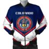 Colorado Coat Of Arms Men Bomber Jacket Lucian Style J5W Bomber Jacket