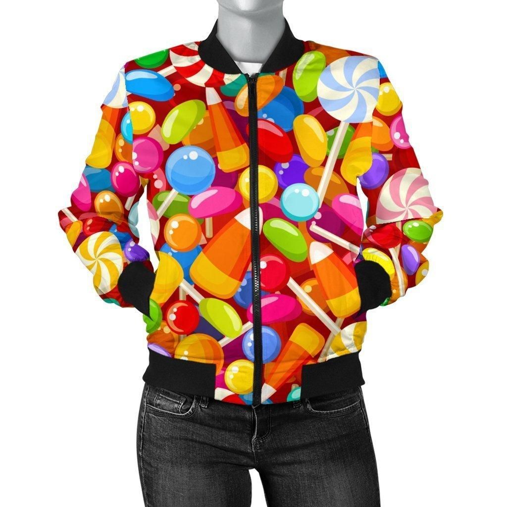 Colorful-Candy-Pattern-Print-Women-Casual-Bomber-Jacket-1
