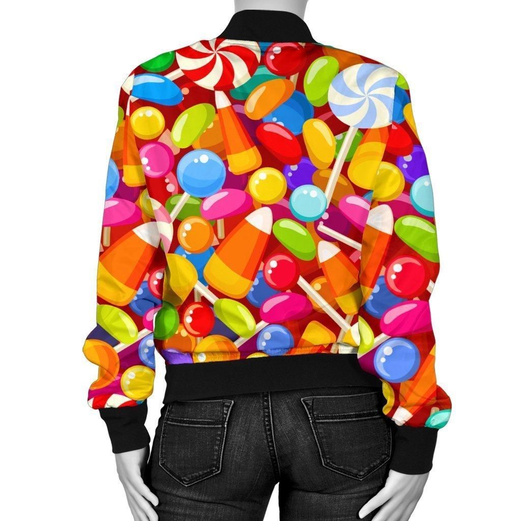 Colorful-Candy-Pattern-Print-Women-Casual-Bomber-Jacket-2