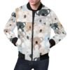 Colorful Koala Pattern Print Mens Bomber Jacket
