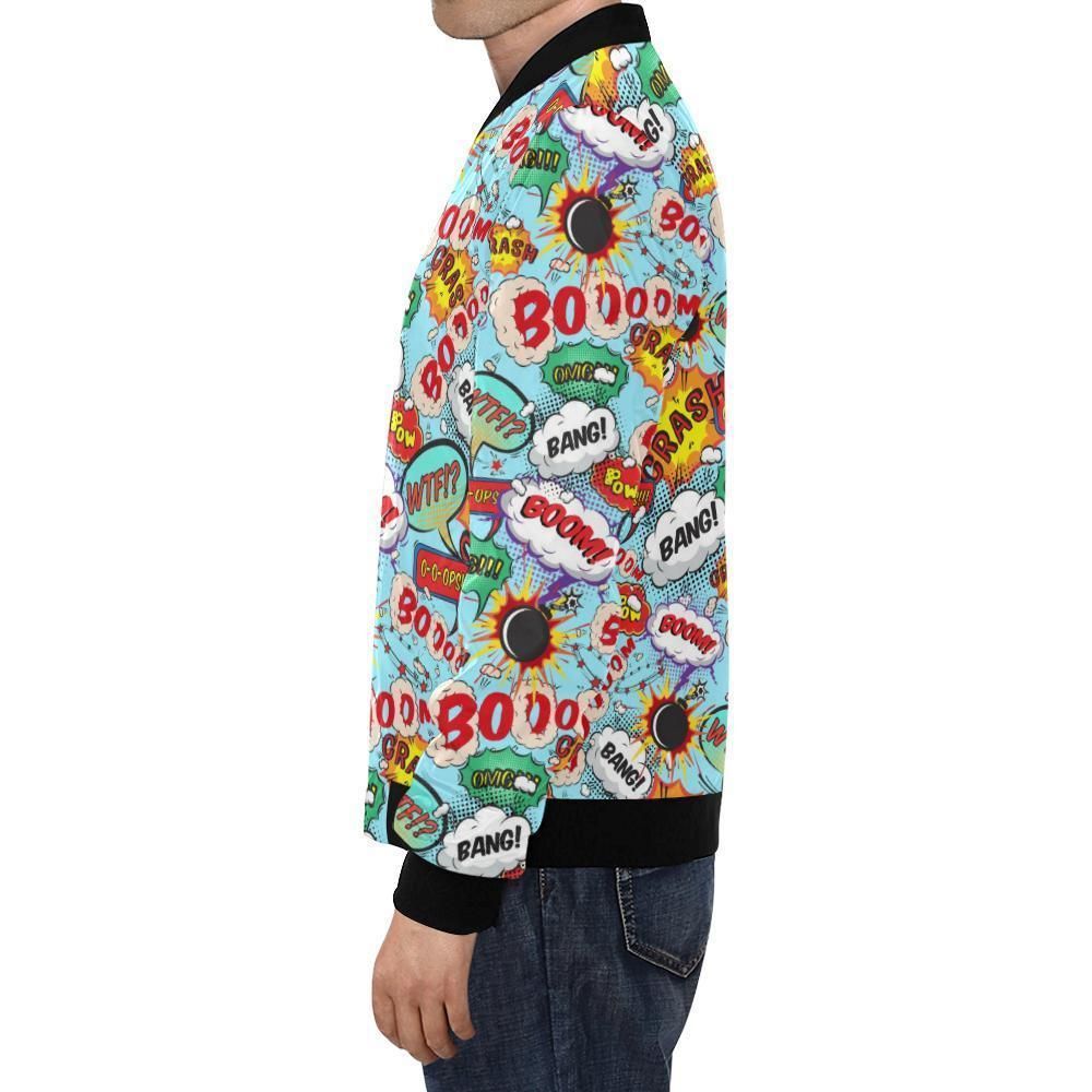 Comic-Book-Strip-Pattern-Print-Mens-Bomber-Jacket-1