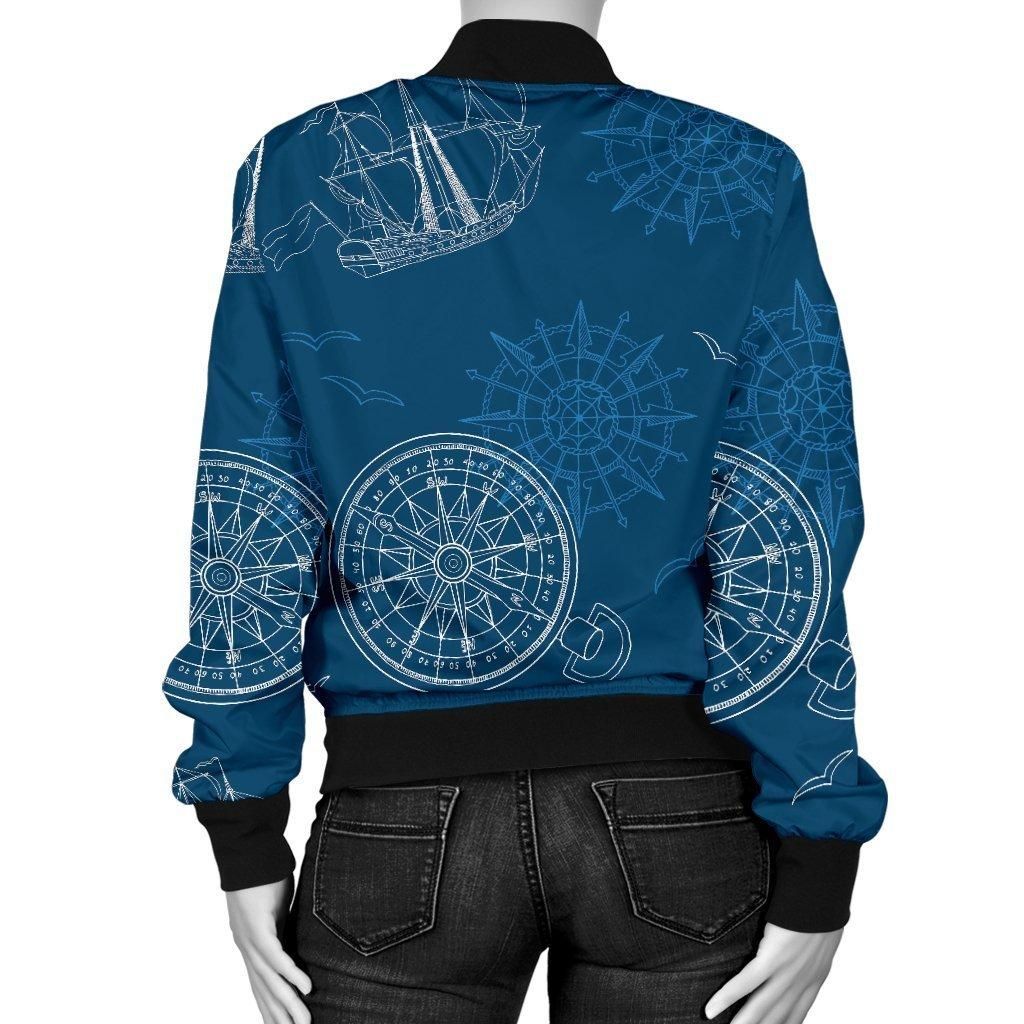 Compass-Direction-Pattern-Print-Women-Casual-Bomber-Jacket-2