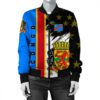 Congo Coat Of Arms Women's Bomber Jacket - Flag Style JH Bomber Jacket