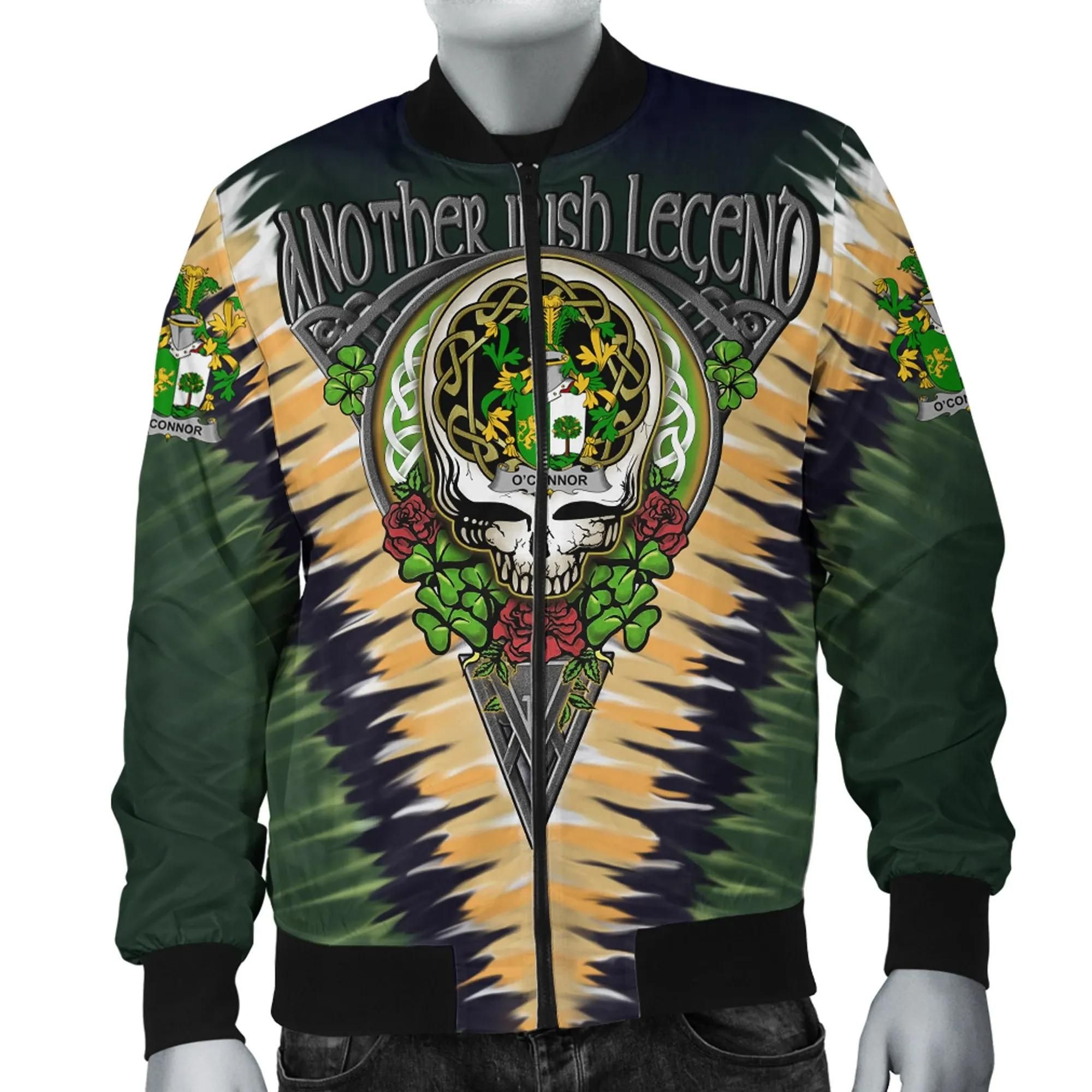 Connor-or-OConnor-Sligo-Ireland-Bomber-Jacket-GD-Irish-Legend-Shamrock-V-Tie-Dye-A7-Bomber-Jacket-1