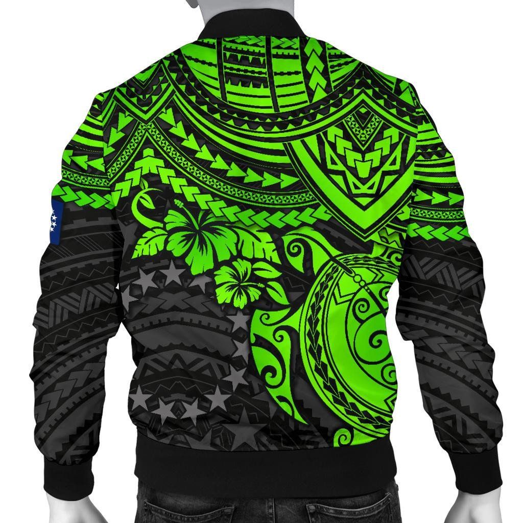 Cook-Islands-Polynesian-Bomber-Jacket-Men-Green-Turtle-BN15-1
