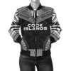 Cook Islands Polynesian Chief Women'S Bomber Jacket - Black Version - Bn10 Bomber Jacket